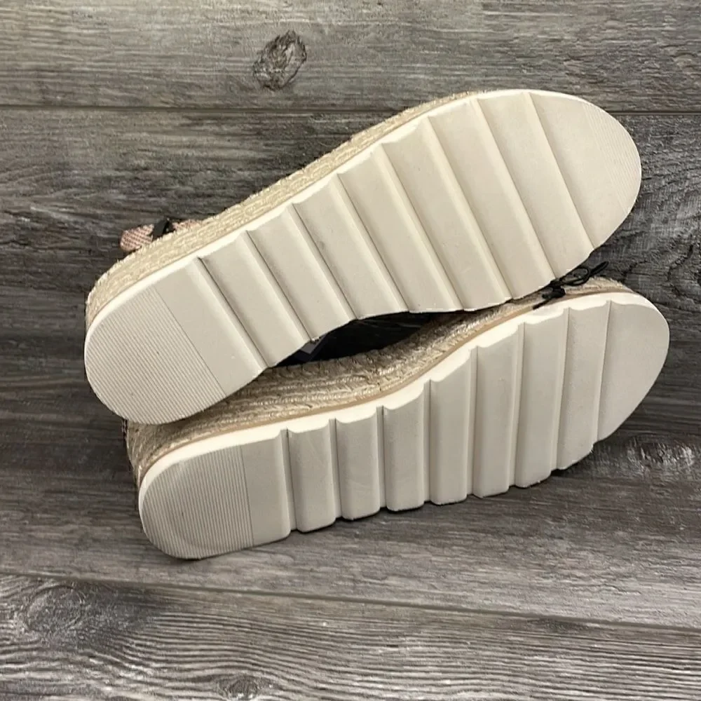 Women's Jean Espadrille Wedges - Universal Thread Gray
